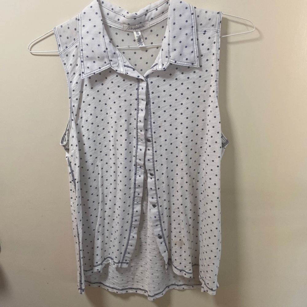 Aeropostale Polka-dotted tank-top Blouse